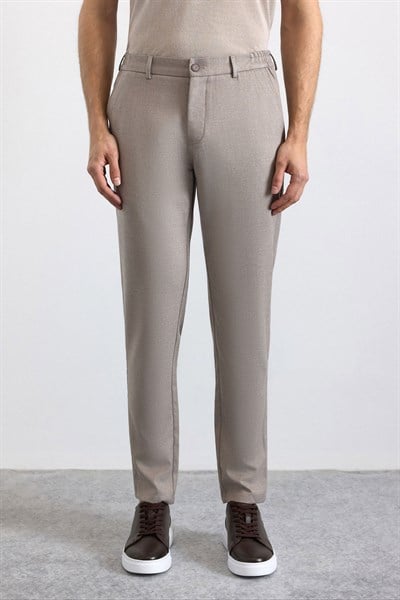 Kiremit Slim Düz Jogger Pantolon