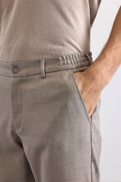 Kiremit Slim Düz Jogger Pantolon