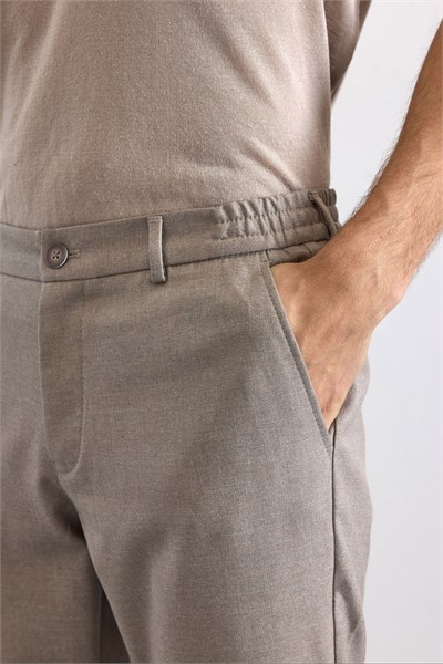 Kiremit Slim Düz Jogger Pantolon