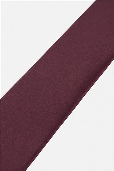 Koyu Bordo Düz Kravat