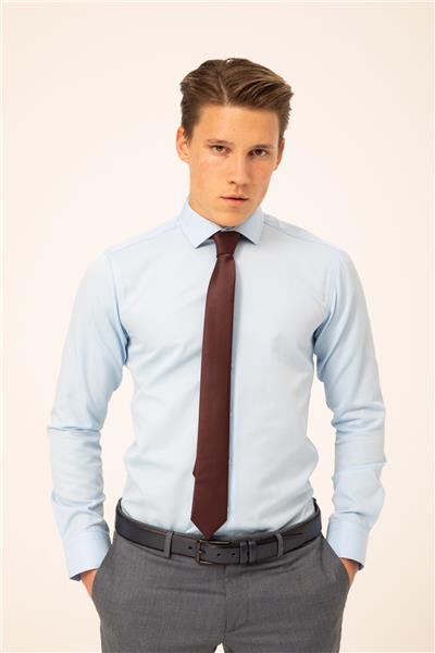 Koyu Bordo Düz Kravat