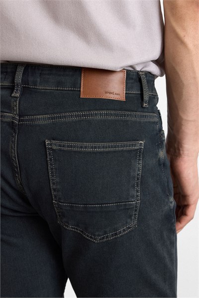 Koyu Haki Slim Normal Bel Denim Pantolon