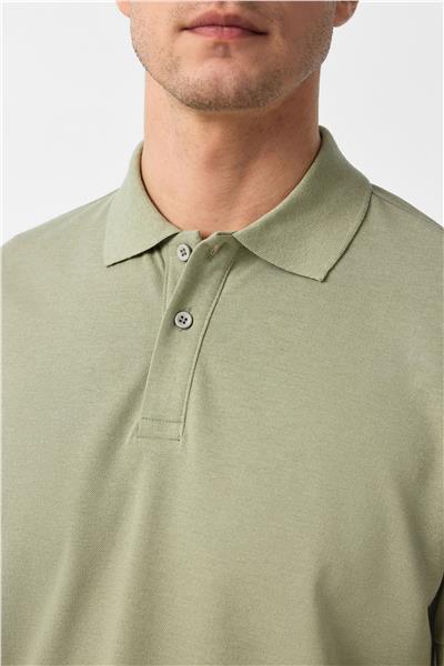 Koyu Yeşil Regular Armürlü Polo Yaka Tişört