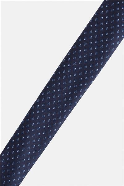 Lacivert Baskılı Kravat