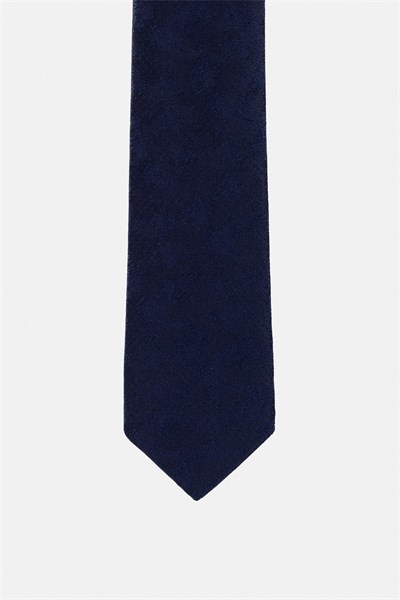 Lacivert Baskılı Kravat