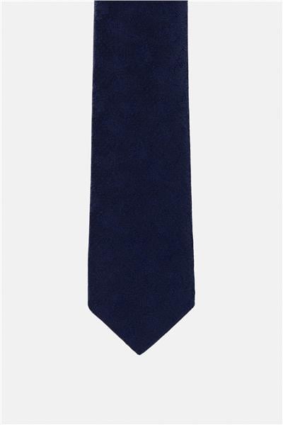Lacivert Baskılı Kravat