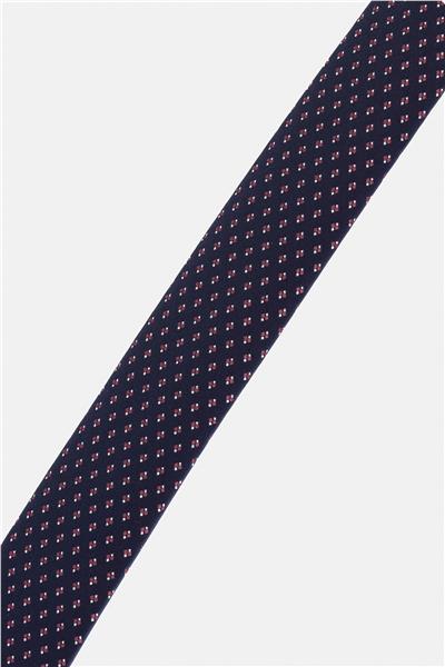 Lacivert Baskılı Kravat