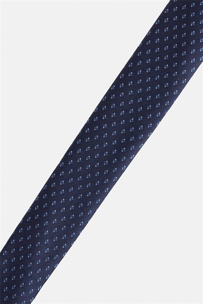 Lacivert Baskılı Kravat