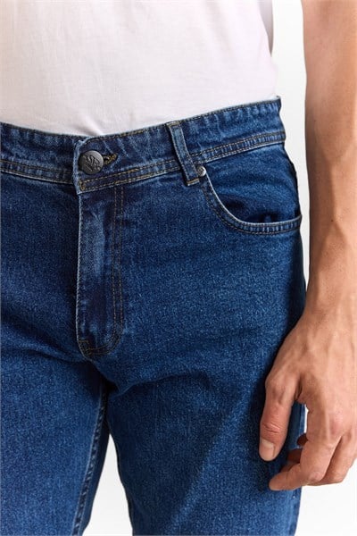 Lacivert Denim Pantolon