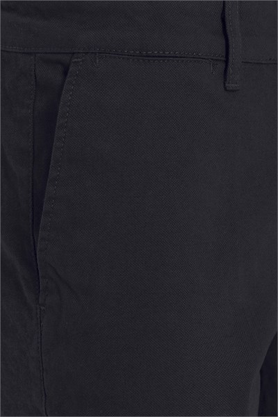 Lacivert Regular Armürlü Chino Pantolon