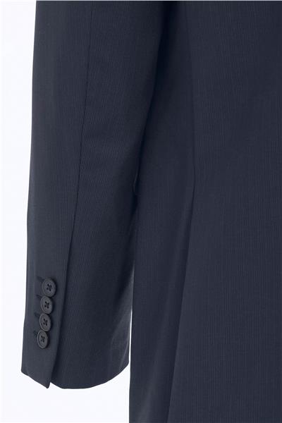 Lacivert Regular Desenli Kruvaze Yaka 4 Drop Klasik Takım Elbise