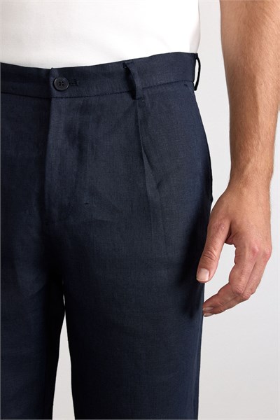 Lacivert Regular Düz 2 İplik Normal Bel Kolay Ütülenebilir Jogger Pantolon