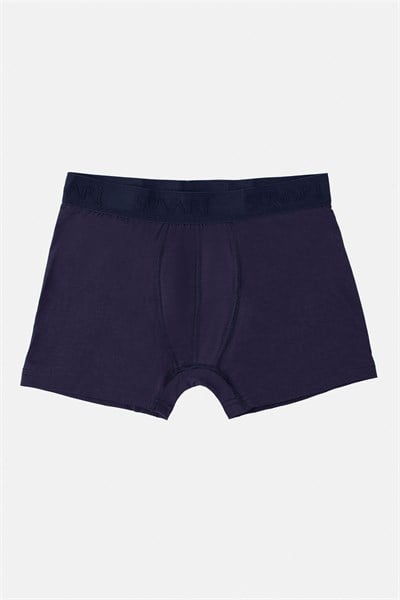 Lacivert Regular Düz Boxer