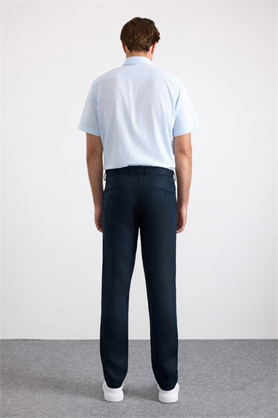 Lacivert Regular Düz Düz Normal Bel Standart Jogger Pantolon