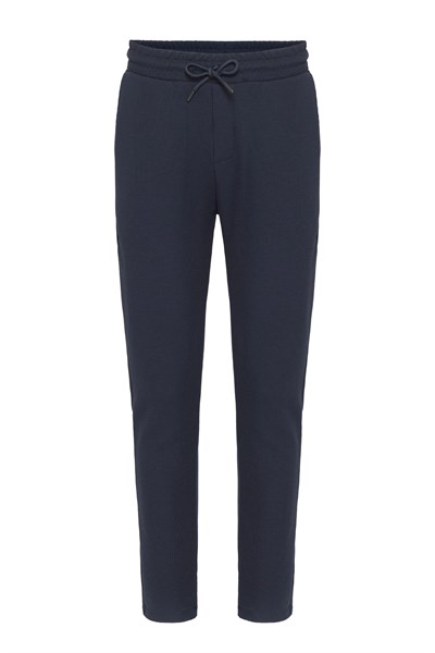 Lacivert Regular Düz Jogger Pantolon