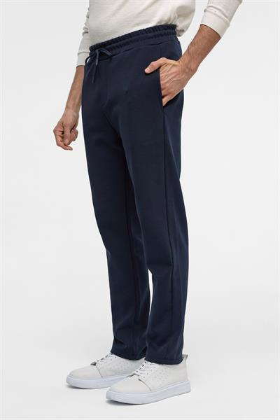 Lacivert Regular Düz Jogger Pantolon