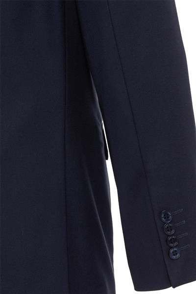 Lacivert Regular Düz Mono Yaka 4 Drop Klasik Takım Elbise