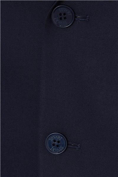 Lacivert Regular Düz Mono Yaka 4 Drop Klasik Takım Elbise