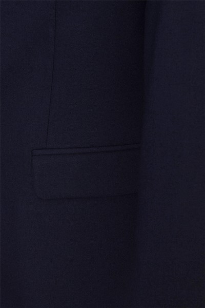 Lacivert Regular Düz Mono Yaka 6 Drop Klasik Takım Elbise