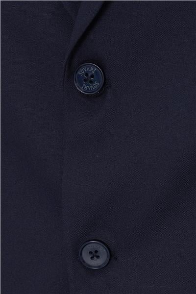 Lacivert Regular Düz Mono Yaka 6 Drop Klasik Takım Elbise