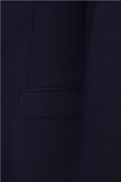 Lacivert Regular Düz Mono Yaka 6 Drop Klasik Takım Elbise