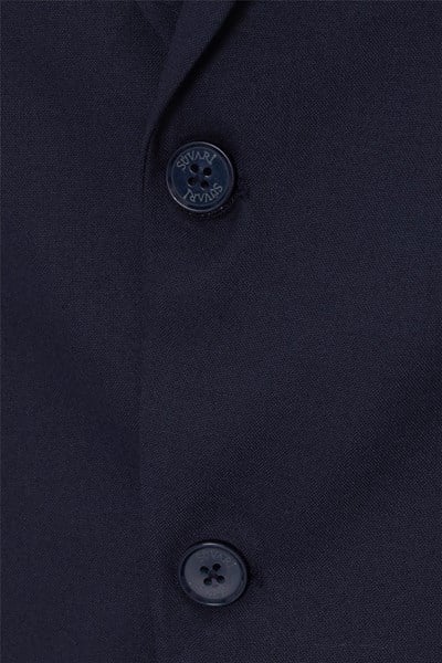 Lacivert Regular Düz Mono Yaka 6 Drop Klasik Takım Elbise