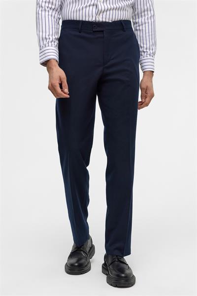 Lacivert Regular Düz Pantolon