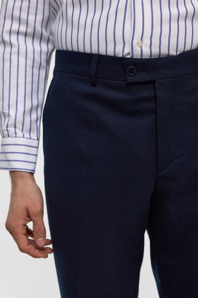 Lacivert Regular Düz Pantolon