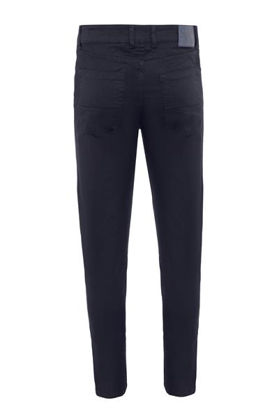 Lacivert Slim Fit 5 Cep Kalıp Düz Kanvas Pantolon
