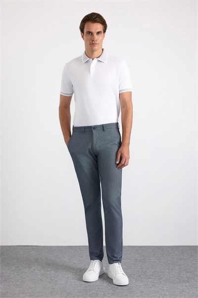 Lacivert Slim Casual Pantolon