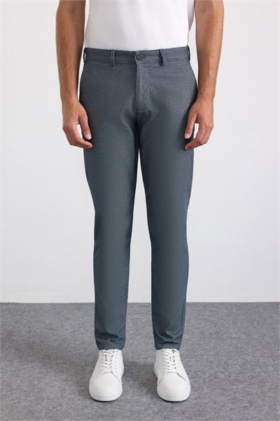 Lacivert Slim Casual Pantolon