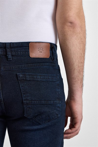 Lacivert Slim Denim Pantolon