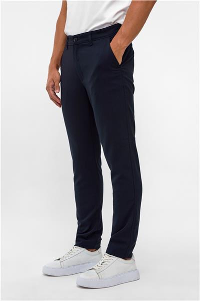 Lacivert Slim Desenli Pantolon