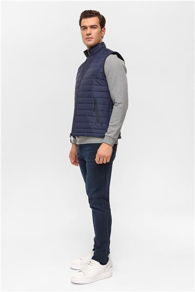 Lacivert Slim Dolum Mont