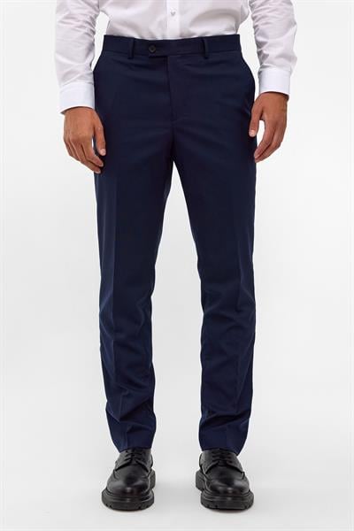 Lacivert Slim Fit Düz Pantolon