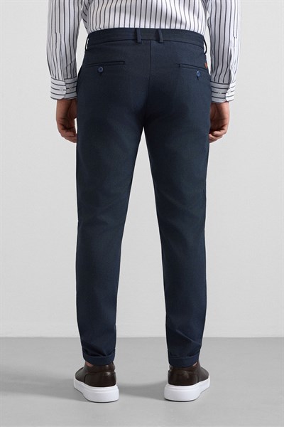 Lacivert Slim Jogger Pantolon