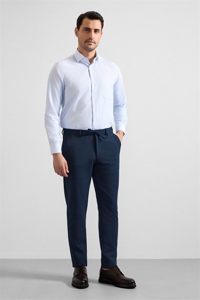 Lacivert Slim Jogger Pantolon