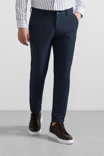 Lacivert Slim Jogger Pantolon
