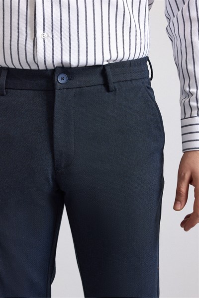 Lacivert Slim Jogger Pantolon