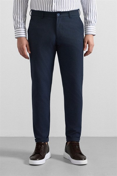 Lacivert Slim Jogger Pantolon