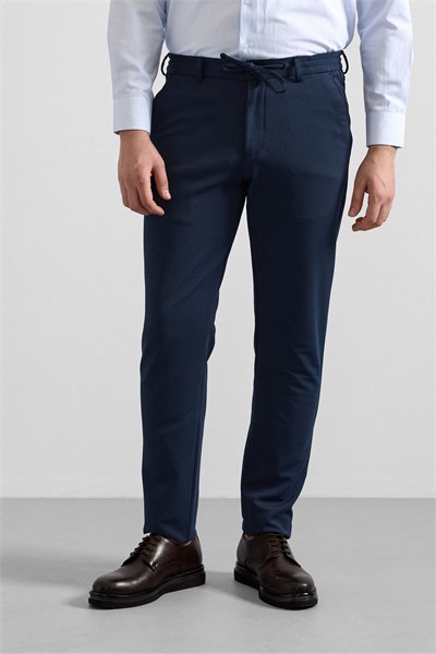 Lacivert Slim Jogger Pantolon