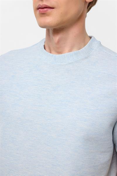 Mavi Regular Armürlü Bisiklet Yaka Tişört