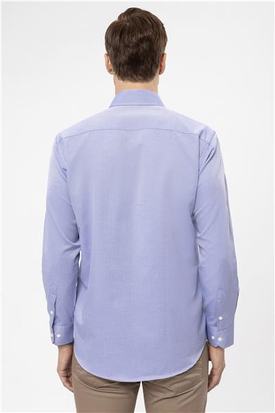 Mavi Regular Armürlü Klasik Yaka Gömlek