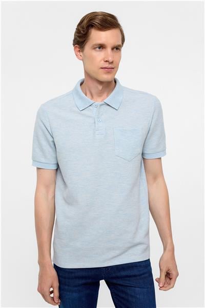 Mavi Regular Armürlü Polo Yaka Tişört