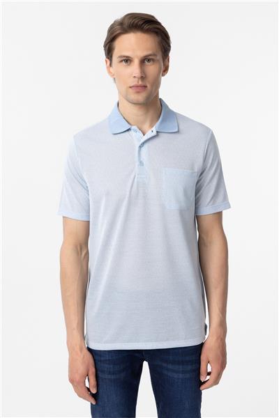 Mavi Regular Armürlü Polo Yaka Tişört