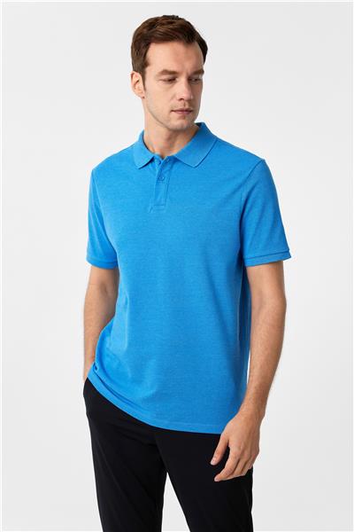 Mavi Regular Armürlü Polo Yaka Tişört