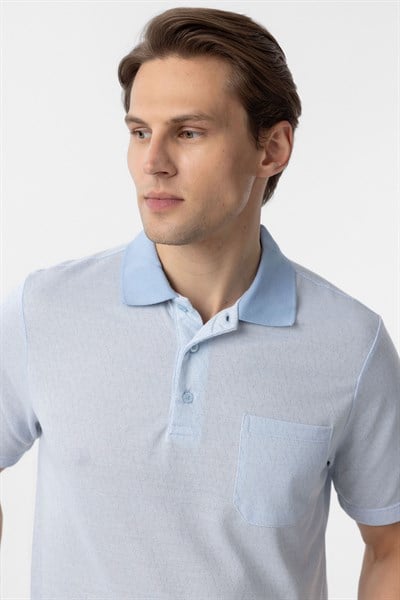 Mavi Regular Armürlü Polo Yaka Tişört