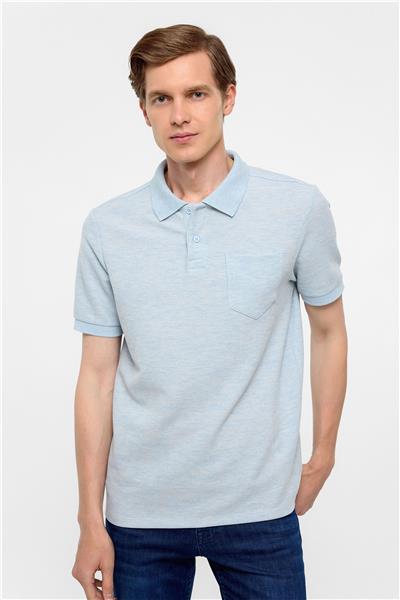 Mavi Regular Armürlü Polo Yaka Tişört