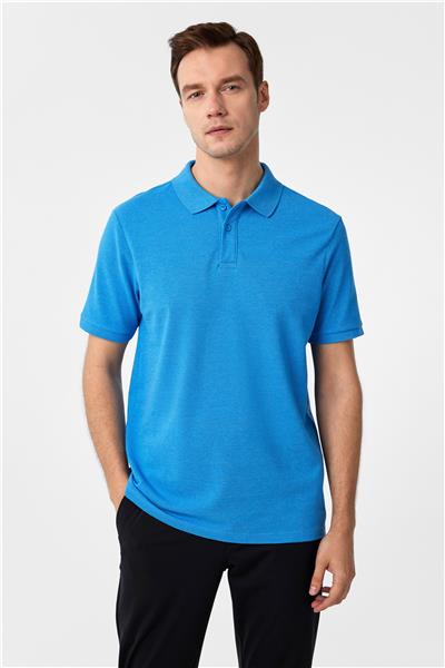 Mavi Regular Armürlü Polo Yaka Tişört