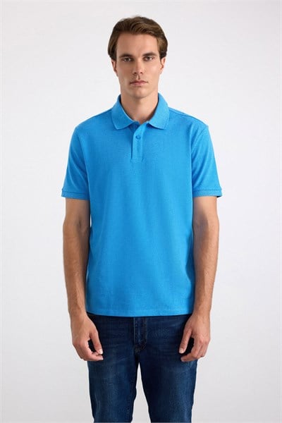 Mavi Regular Armürlü Polo Yaka Tişört